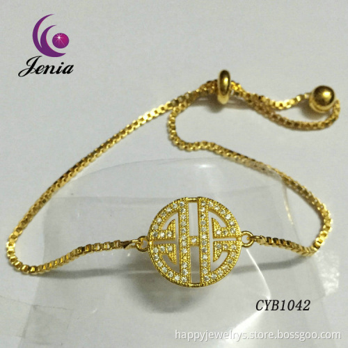 Jenia Wholesale Fashion Charm Bracelet,Rose Gold Plated Chain Bracelet